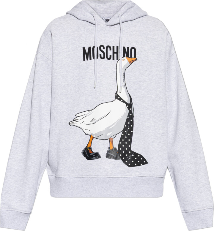 Moschino Sweatshirt With Colorful Print  - Grey