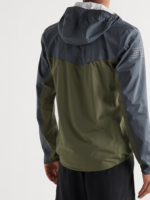 Salomon Bonatti Colour-Block Packable Advanceskin Dry Hooded Jacket