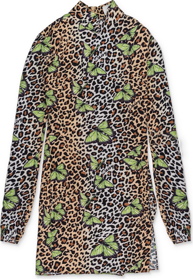 Daisy Butterfly Exclusive Wild Split Green Day Dress