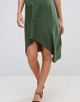 Thumbnail for your product : ASOS Maternity Button ThroughSun mini dress with Dipped Hem