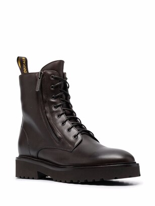 Doucal's Leather Combat Boots