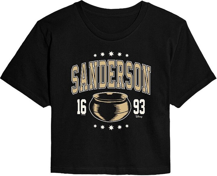 Disney's Hocus Pocus Juniors' Sanderson 1693 Cropped Tee