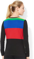 Thumbnail for your product : Lauren Ralph Lauren Long-Sleeve Crew-Neck Colorblocked Top