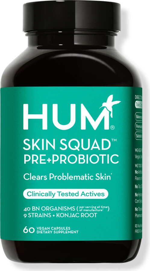 Hum Nutrition Skin Squad Pre + Probiotics For Clear Skin