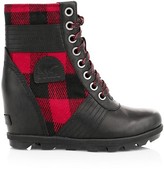 Thumbnail for your product : Sorel Lexie Tartan Lace-Up Wedge Boots