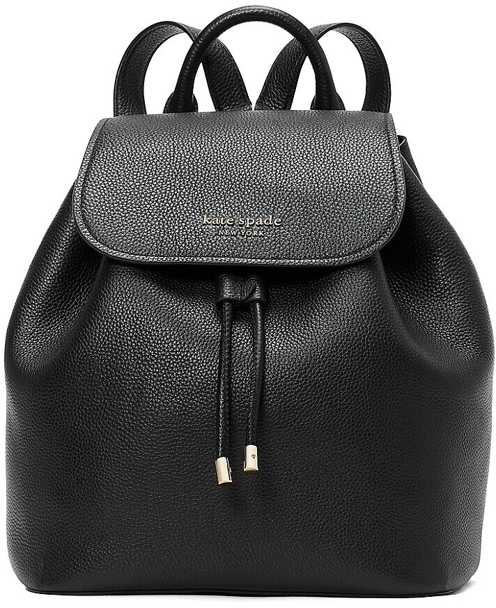 backpack purse black leather
