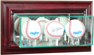 Perfect Cases and Frames Wall Mounted Triple Baseball Display Case