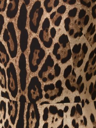 Dolce & Gabbana leopard print peplum dress