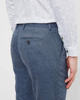 Thumbnail for your product : Ted Baker CRAMTRO Herringbone wool trousers