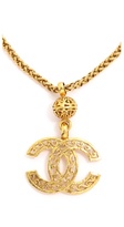 Thumbnail for your product : WGACA What Goes Around Comes Around Vintage Chanel Fretwork CC Necklace