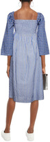 Thumbnail for your product : Baum und Pferdgarten Avanee shirred printed cotton-blend midi dress