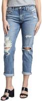 Thumbnail for your product : Silver Jeans Not Your Boyfriend's Distressed Jeans