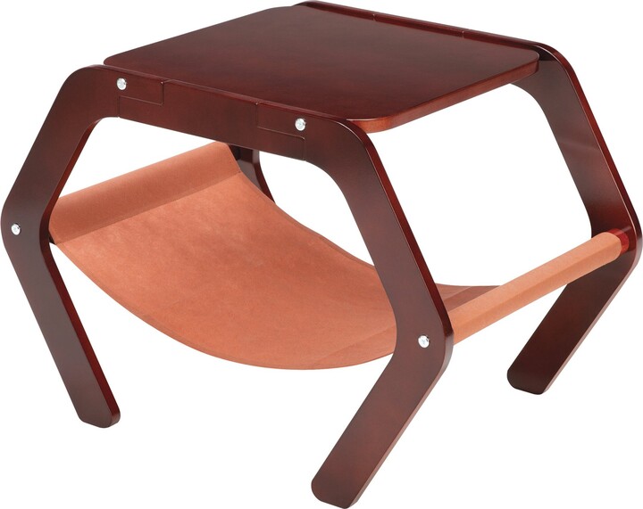 Etna Furniture Style Wooden Table Cat House with Hammock