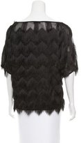 Thumbnail for your product : Milly Silk Fringe Top