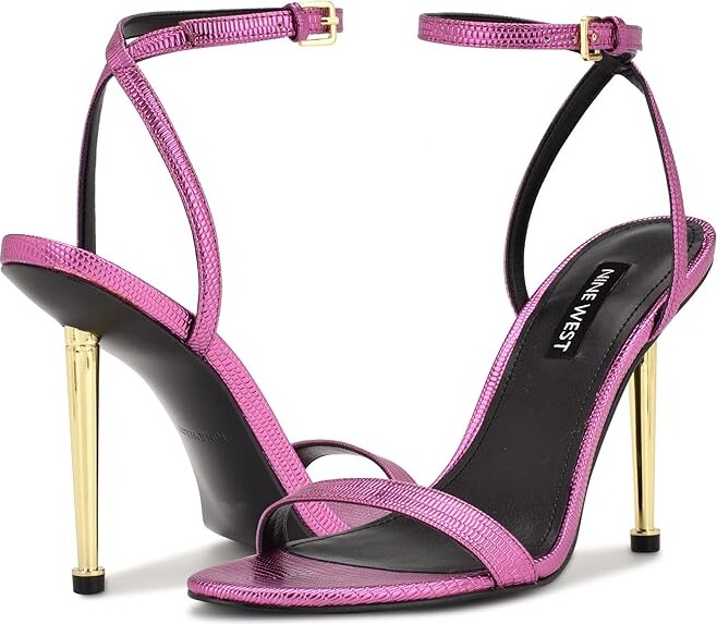 Nine West Reina (Magenta Lizard) Women's Shoes ShopStyle Sandals