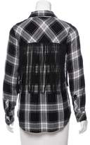 Thumbnail for your product : Rails Fringe-Accented Plaid Top