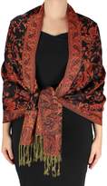 Thumbnail for your product : Couture Peach Exclusive Double Layer Reversible Paisley Pashmina Shawl Scarf