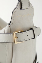 Thumbnail for your product : Altuzarra Play Buckled Leather And Suede Shoulder Bag - Off-white