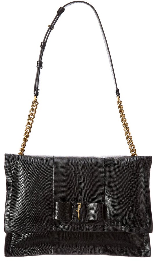 Leather mini bag Salvatore Ferragamo Black in Leather - 24632059
