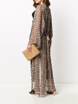 Thumbnail for your product : Blumarine Leopard Print Kimono Dress
