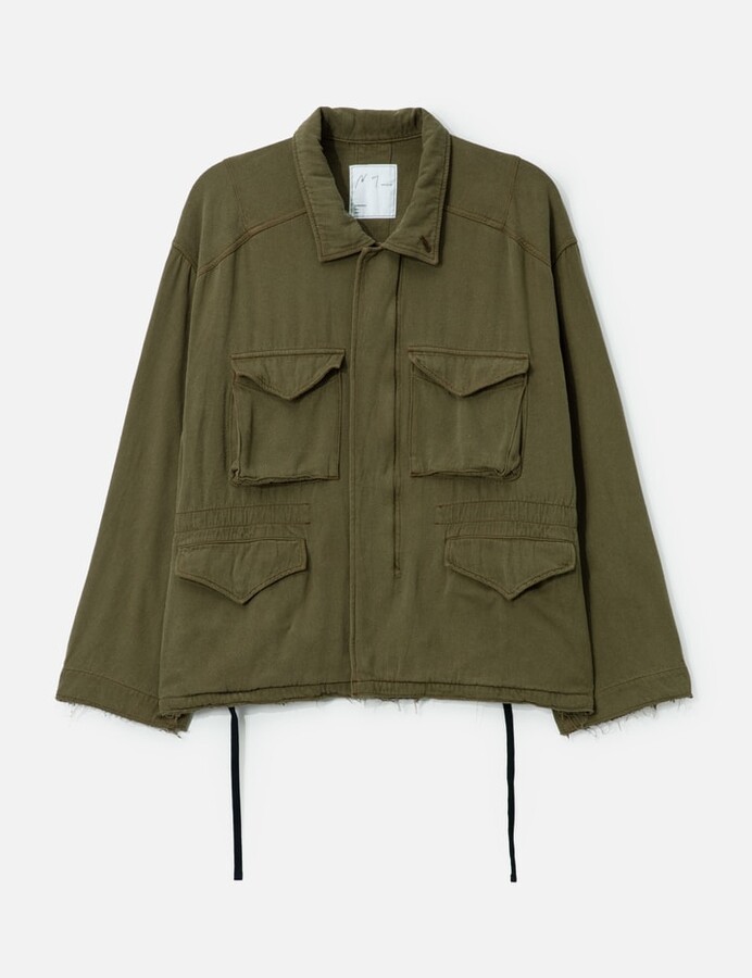 ANCELLM Silk Suede Field Jacket