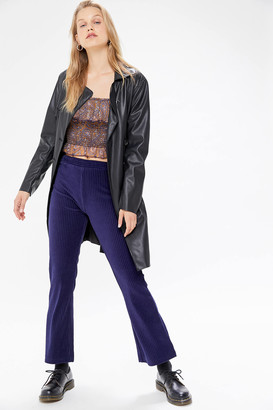 Urban Outfitters Cassidy Ribbed Velvet Kick Flare Pant