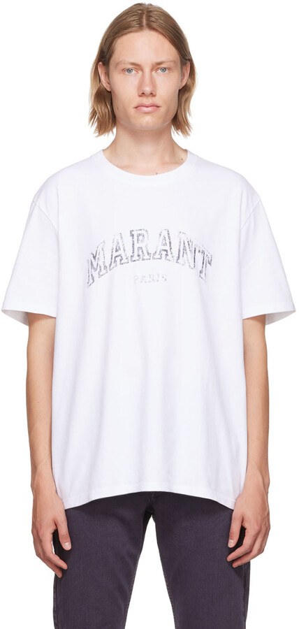 Isabel Marant White Cotton T-Shirt - ShopStyle
