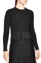 Thumbnail for your product : Sandro Nancy Cropped Button-Up Cardigan