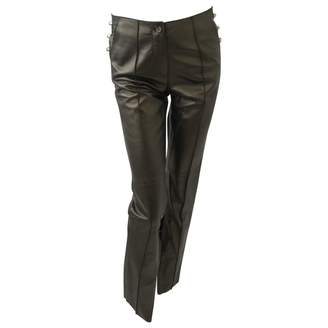 Gianfranco Ferre \N Metallic Leather Trousers