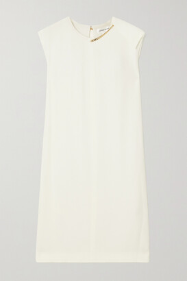 Victoria Beckham Chain-embellished Crepe Dress