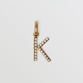 Thumbnail for your product : Burberry Crystal 'K' Alphabet Charm