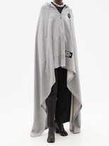 Thumbnail for your product : Raf Simons Hooded Cotton-jersey Sweatshirt Cape - Grey