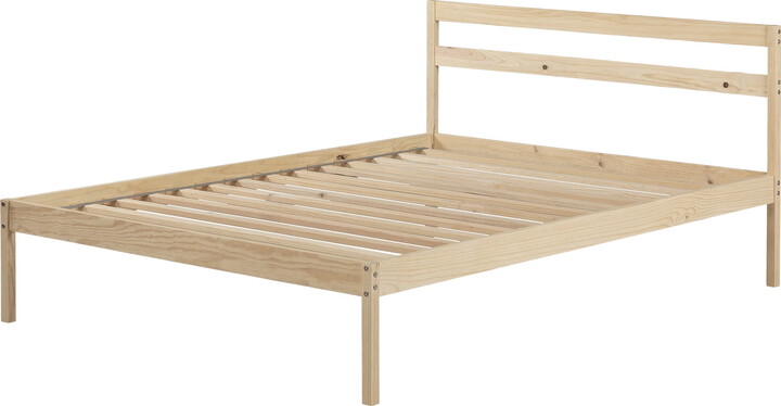 South Shore Sweedi, Complete bed, Full , Natural Wood, Scandinavian style