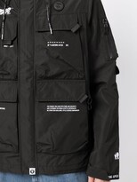 Thumbnail for your product : AAPE BY *A BATHING APE® Logo-Print Hooded Jacket
