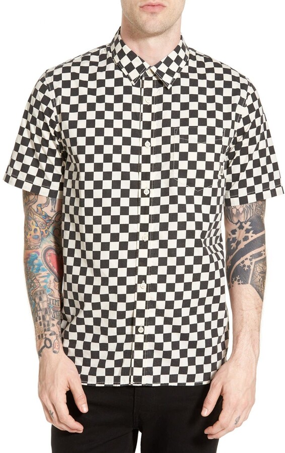 Vans 'Cypress Checker' Regular Fit Short Sleeve Print Woven Shirt -  ShopStyle