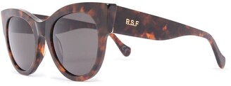 RetroSuperFuture Tortoiseshell-Effect Cat-Eye Sunglasses