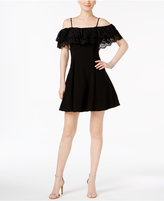 Thumbnail for your product : Betsy & Adam Lace-Trim Off-The-Shoulder Dress