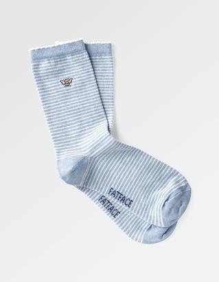 Fat Face One Pack Embroidered Bee Socks