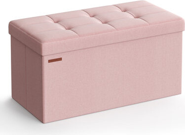 Folding Storage Ottoman Bench