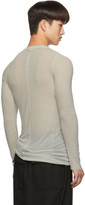Thumbnail for your product : Rick Owens Grey Rib Long Sleeve Rib T-Shirt