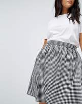 Thumbnail for your product : AX Paris Plus Gingham Elasticated Waist Skirt