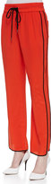 Thumbnail for your product : Marc by Marc Jacobs Frances Crepe de Chine Track Pants, Bright Red