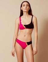 Thumbnail for your product : Agent Provocateur Jojo Bikini Top In Pink And Black With Sporty Styling