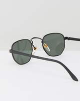 Thumbnail for your product : Reclaimed Vintage Inspired Metal Round Sunglasses In Black
