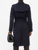 Thumbnail for your product : Burberry Kensington Cashmere-felt Trench Coat - Navy