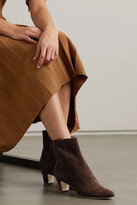 Thumbnail for your product : Manolo Blahnik Myconia 50 Suede Ankle Boots - Brown - IT37.5
