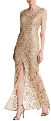 Marina Embroidered Lace Gown