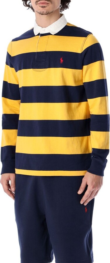 Polo Ralph Lauren Striped Long-Sleeved Polo Shirt - ShopStyle