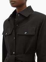 Thumbnail for your product : Art School - Patch-pocket Cotton-linen Utility Jacket - Black