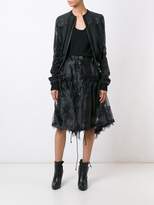 Thumbnail for your product : Sacai lace insert ruched skirt
